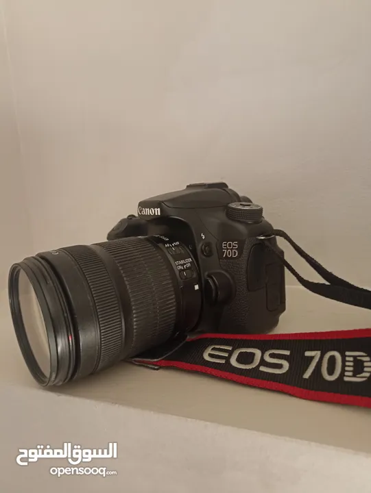 Canon 70D - بحالة ممتاز مع مجموعة فلاتر و ريموت و شنطة