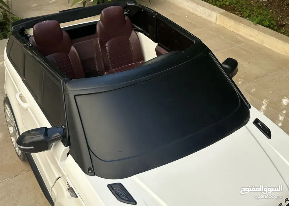 ‘Kids’ Electric Range Rover for Sale – Barely Used Excellent Condition White with Red Seats!