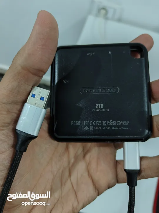 2 هاردسكات خارجية SSD سعة 2tb
