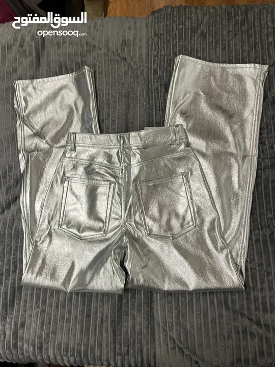 Metallic bershka pants