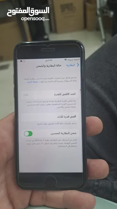 ايفون 8 عادي 256 جيجا بطارية 85 متخطي ايكلاود بدون الشريحة الشاشة اصلية للبيع