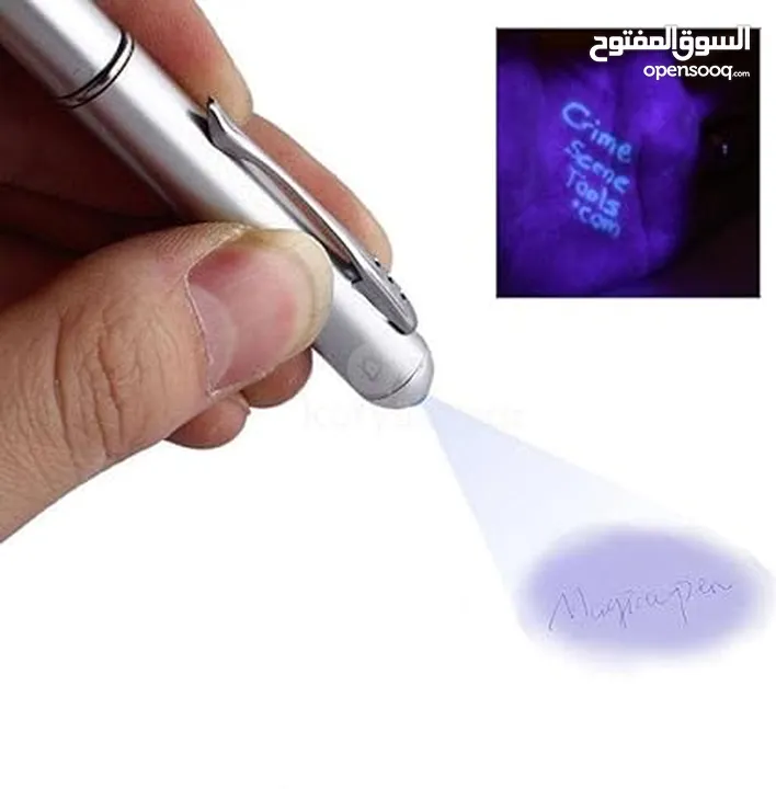 قلم حبر سحري غير مرئي بالأشعة فوق البنفسجية