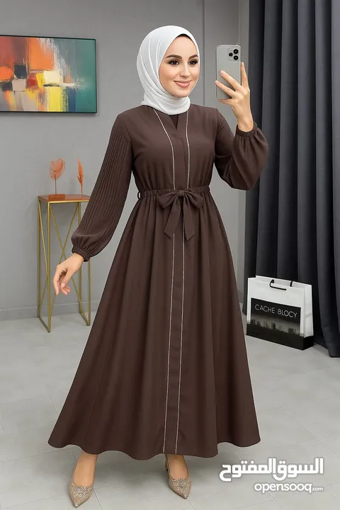 عباي ستاتي استراس عباية العيد كم بلاسيه  وزن 50 لل 110
