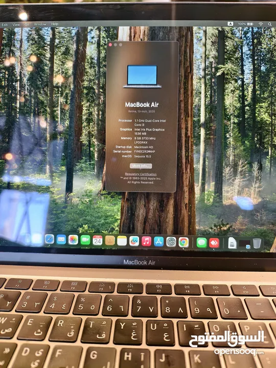 MacBook Air 2020 نظيف جدا مع ماوس أصلي