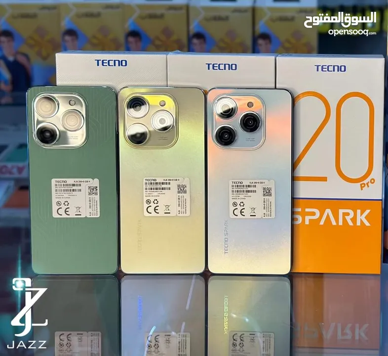 جهاز جديد بالكرتونة Spark 20 pro رام 16 جيجا 256 مكفول سنة متوفر توصيل