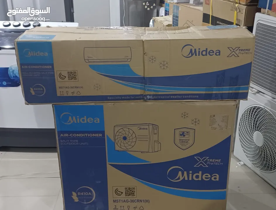 Media 3 ton ac with carton and warranty مكيف ميديا ​​3 طن مع الكرتونة والضمان