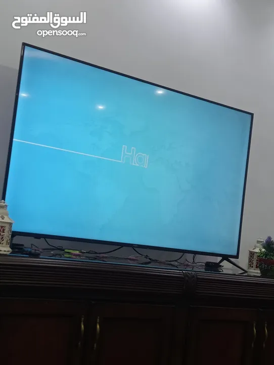 شاشة هاير سمارت فى مع ريموت ماوس وعادي بسعر 300