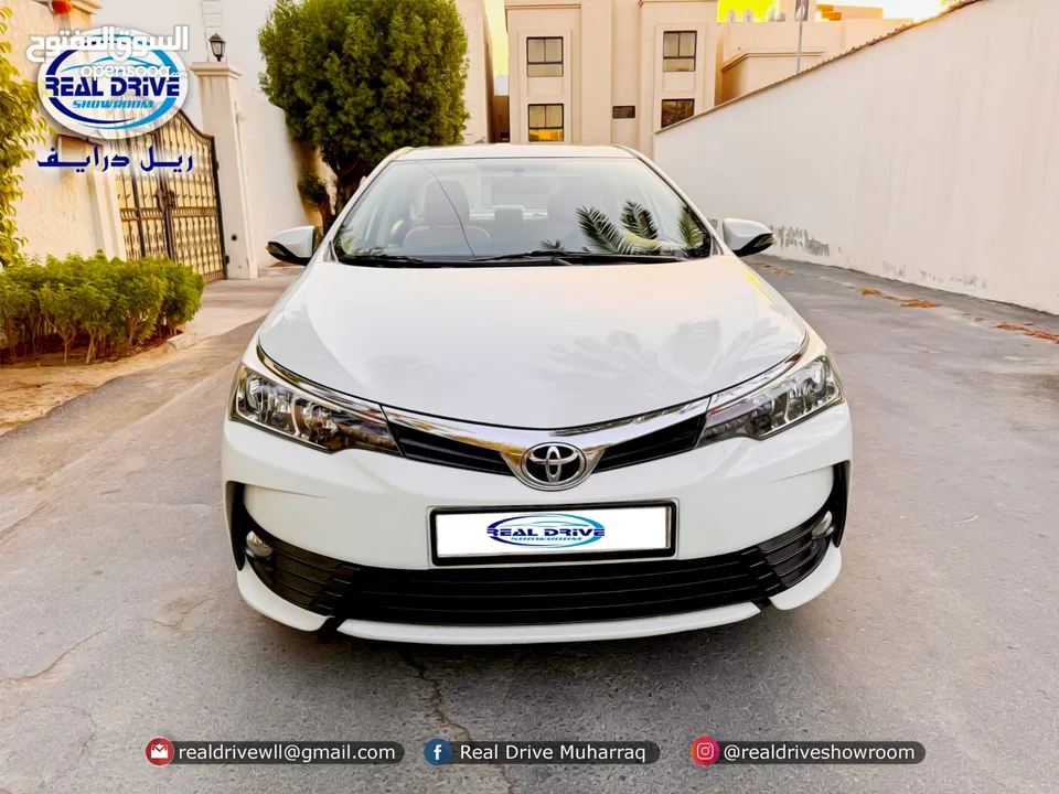 TOYOTA COROLLA XLI  Year-2019  Engine-2.0L  Colour-White  Sunroof / ZERO ACCIDENT