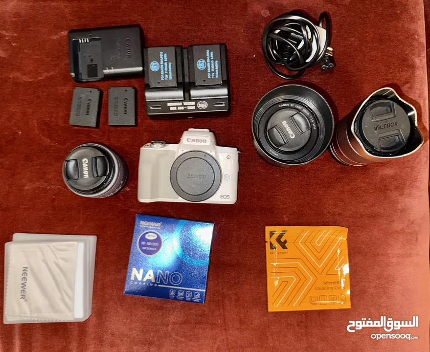 Canon M50 + 2 lenses + 4 batteries + ND filters