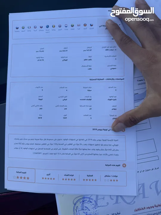 تويوتا بريوس برايم بلج ان بسعر ممتاز اقل سعر مشية وكالة مش ماقصها اشي