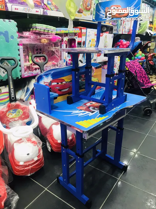 السعر 23 شامل التوصيل داخل عمان عرض خاص على مكتب الدراسة للاطفال مع مقعد فقط من island toys
