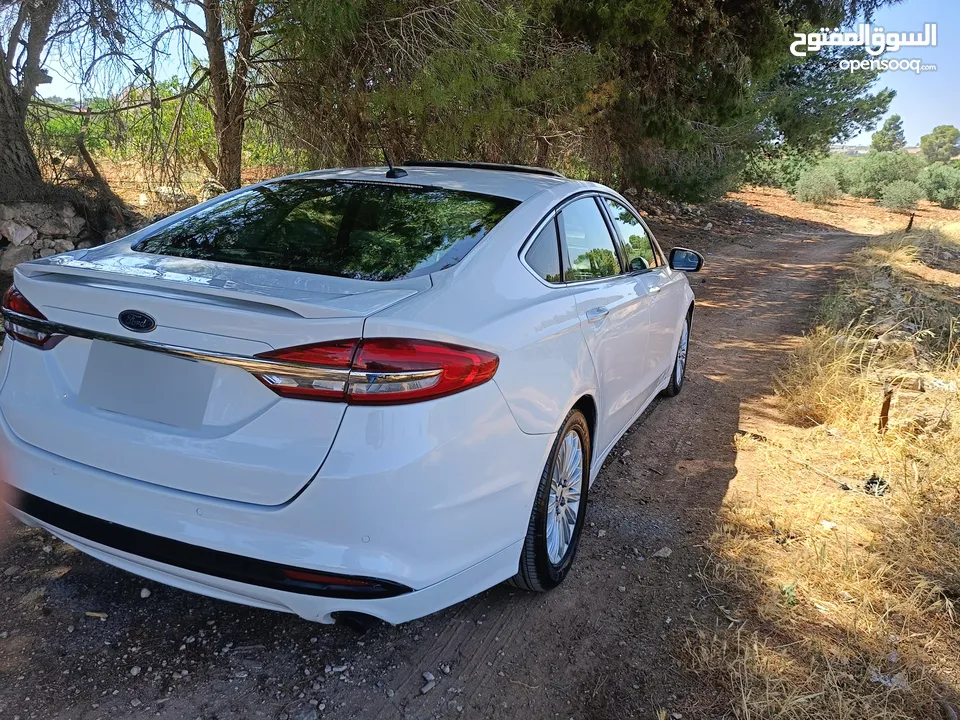 فورد فيوجن تيتانيوم 2018 Ford Fusion Titanium white  اعلى مواصفات نظيفه جدا استخدام شخصي ماشيه 96000