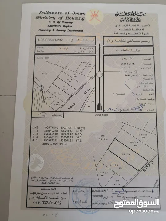 ارض سكنيه زراعي في الشرقيه