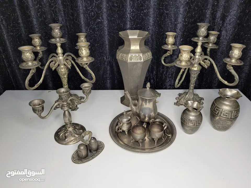 شمعه دان أنتيك عدد 2 ثقيل