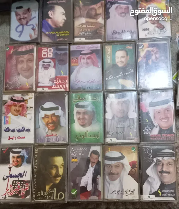 اشرطه كاسيت واسطونات وسيديات بدينار