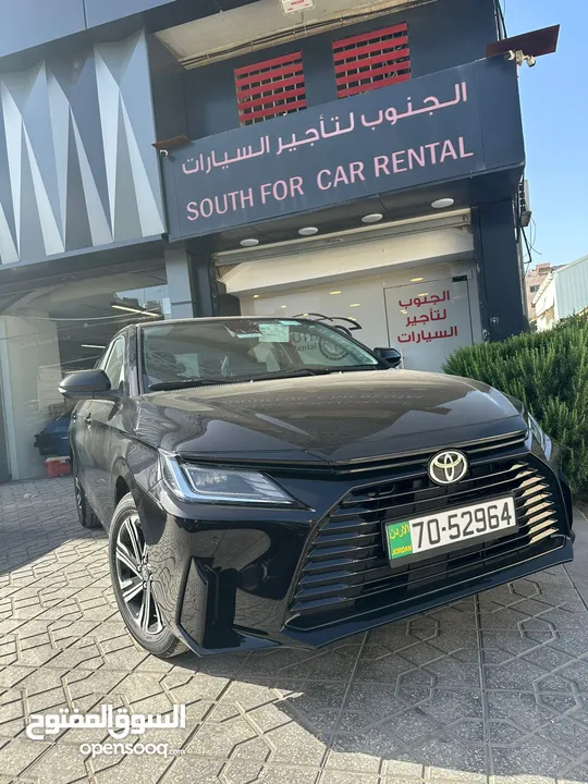 استأجر الان تويوتا ياريس موديل 2025 فل كامل اضافات باقل الاسعار فقط من الجنوب