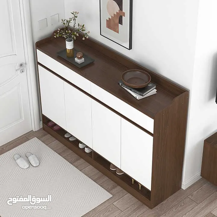 #الكمية محدودة تكرار لشدة الطلب خزانة أحذية باللون البني مكونة من دفات ودروج سارع قبل نفاذ الكمية