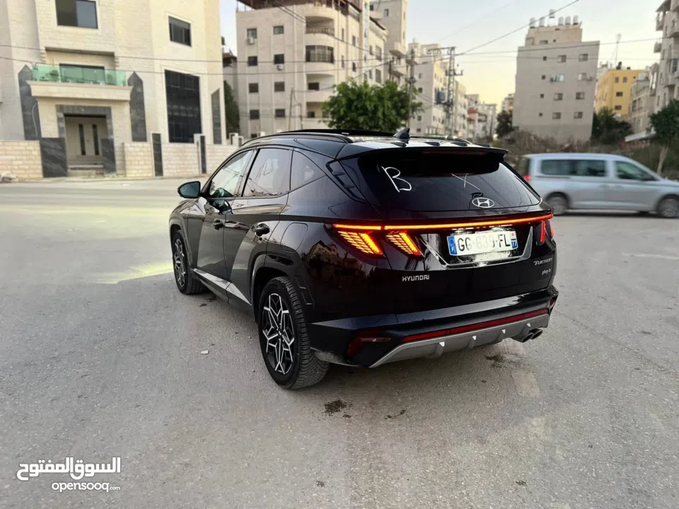 توسان هايبرد2023 دفع رباعي4 \4 بانوراما فتحه تقف فل الفل اضافات(  hybrid plug-in N-Line )