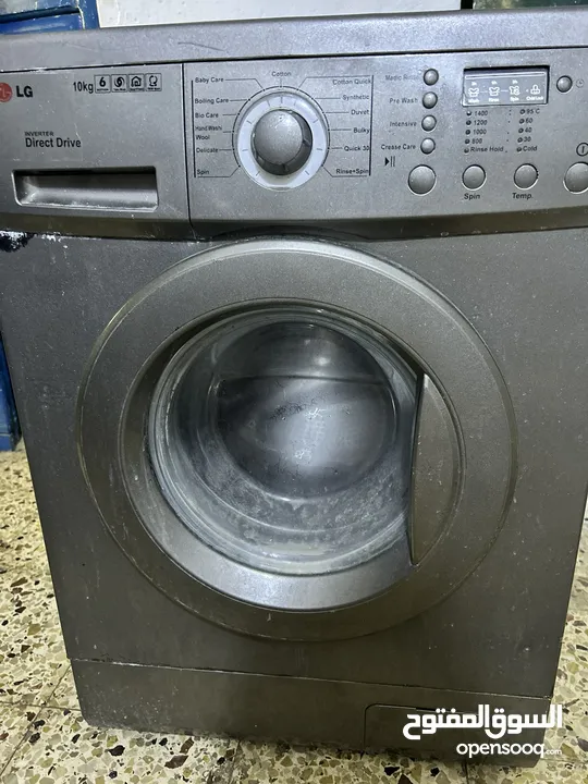 غسالة LG مستعمله سنتين للبيع 10 كيلو