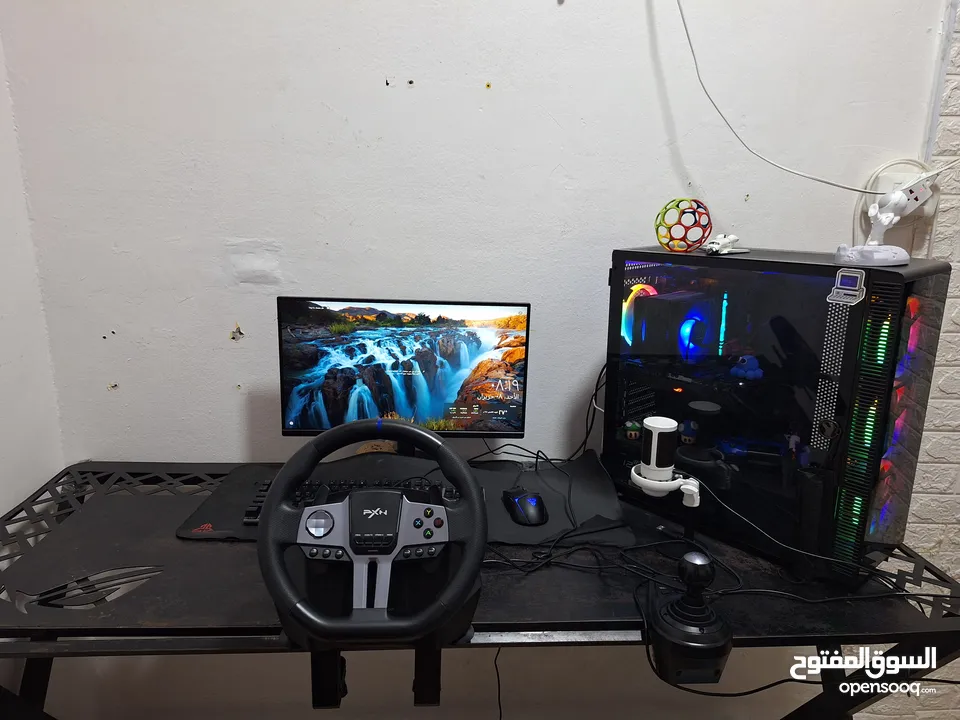 بسم الله ما شاء الله  Computer Gming  نظيف كامل مكمل  معه كلشي