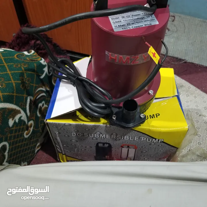 غطاسات ماء طاقة شمسية  نظام 12 فلت لرفع وضخ الماء تشغل ببطارية او الالواح راسا عليها ضمانة الجودة ال