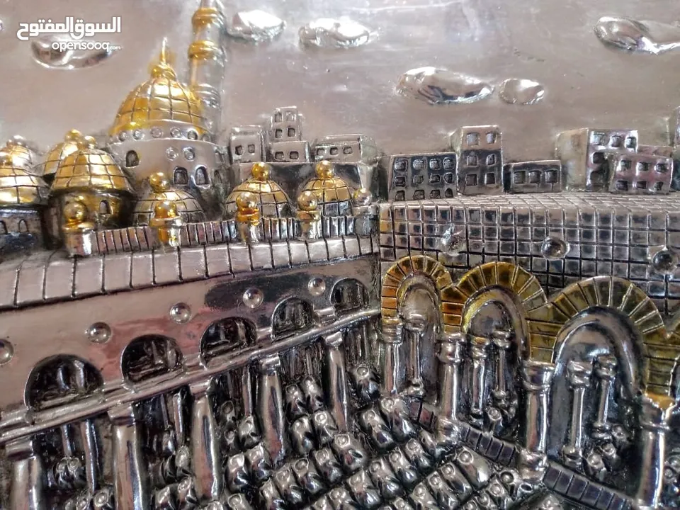 برواز من النحاس و القصدير وقشره فضه مجسم 3D روعه
