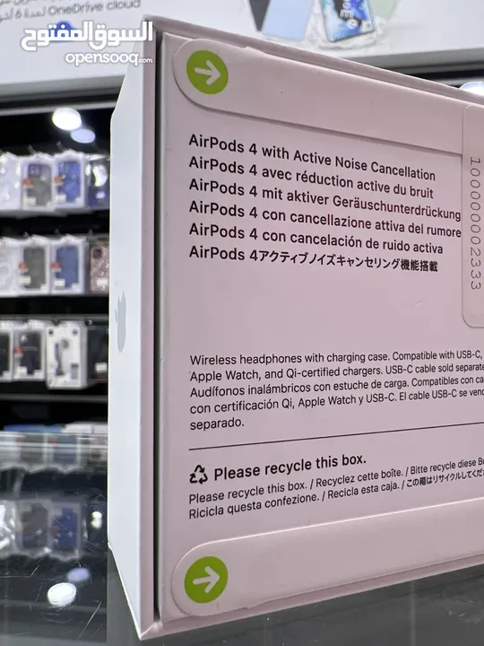 Apple AirPods 4 ANC ( NEW 2024 ) سماعات ابل الجيل الرابع بخاصية ANC الجديدة كليا  جديدة مكفول APPLE