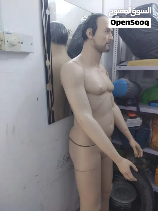 مجسم مانيكان رجالي جسم كامل مع الراس كشخة شبه جديد