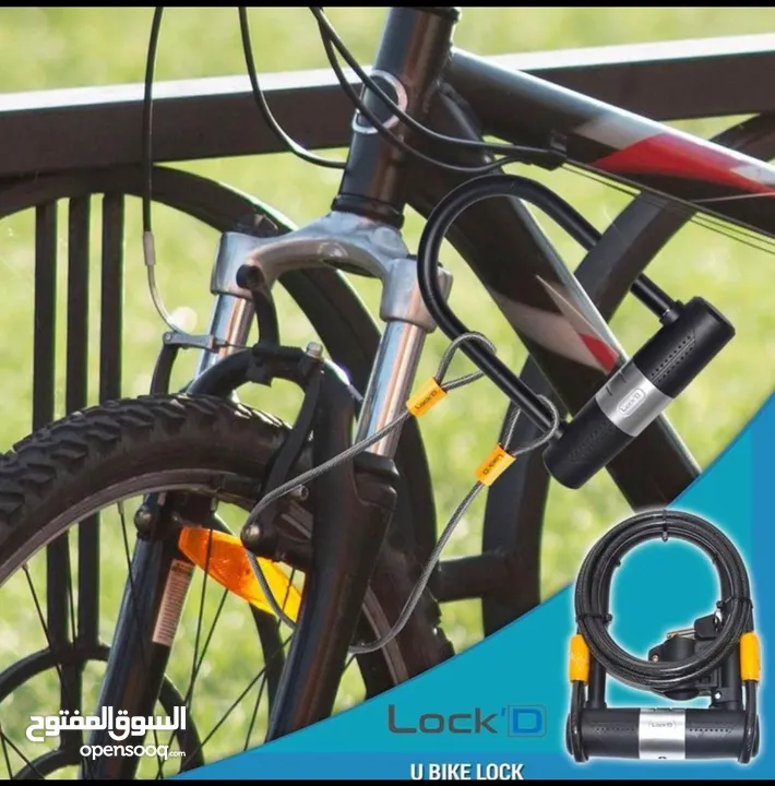 Bike Lock HEAVY DUTY for Bicycle D Lock with Frame Mount Bracket Holder