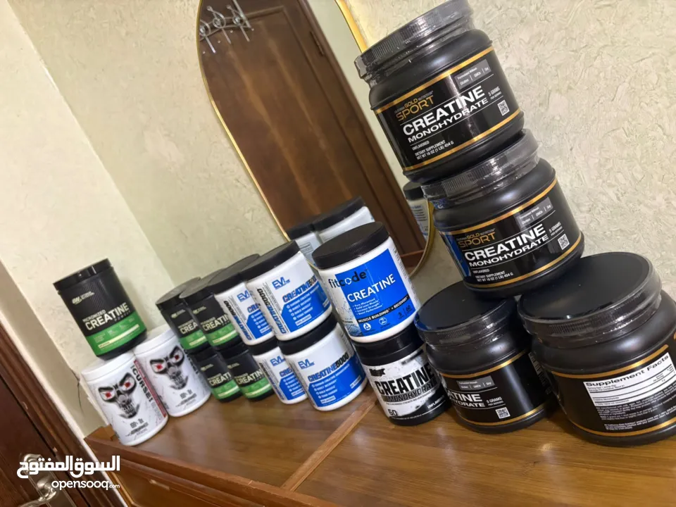 كرياتين مونوهايدرات ماركه عالميه أوزان مختلفه صافي 100% بدون نكهات تاريخ طويل الامد