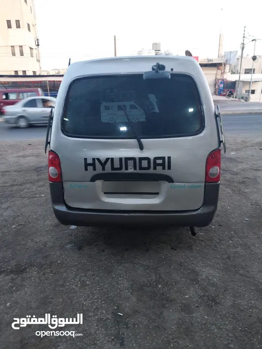 باص هونداي h100 للبيع موديل 99 مرخص لاخر 11