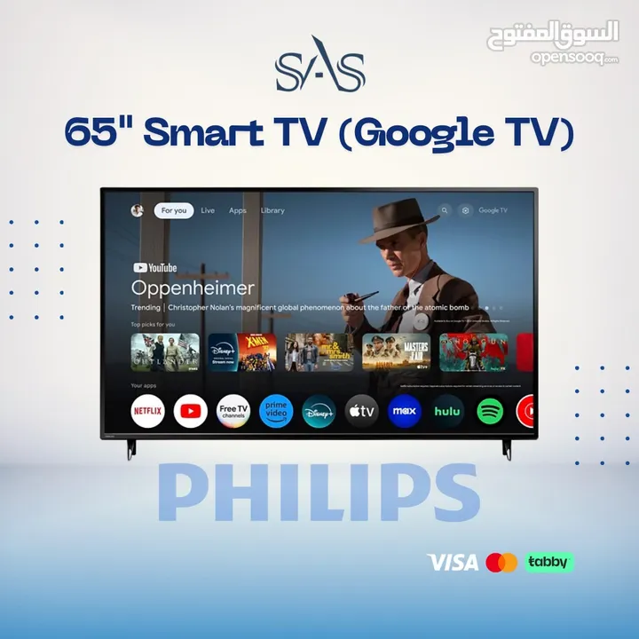 Philips 65 Inch Ultra HD 4K Smart TV  (Google TV)