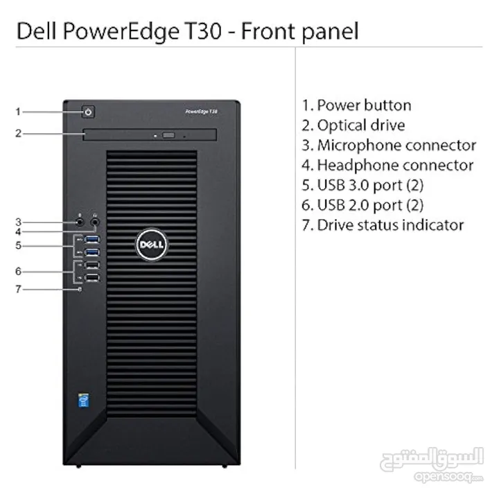 Dell PowerEdge T30 tower Server - 1 x Intel Xeon E3-1225 v5 Quad- 2TB HHD  32GB SSD 512 m.2 NVME