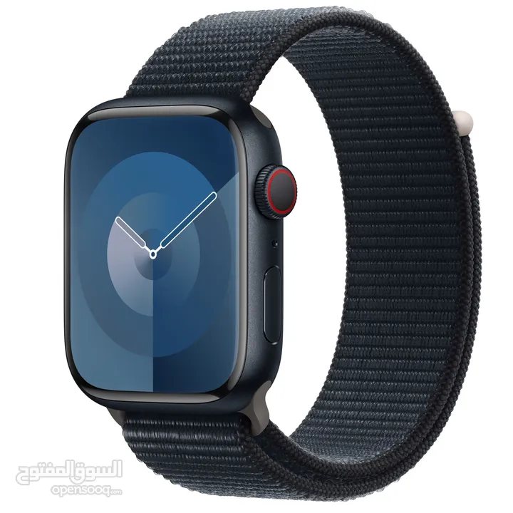Apple Watch Series 9 GPS Aluminum  جديدة 45mm − Sport Loop ساعة ابل 9