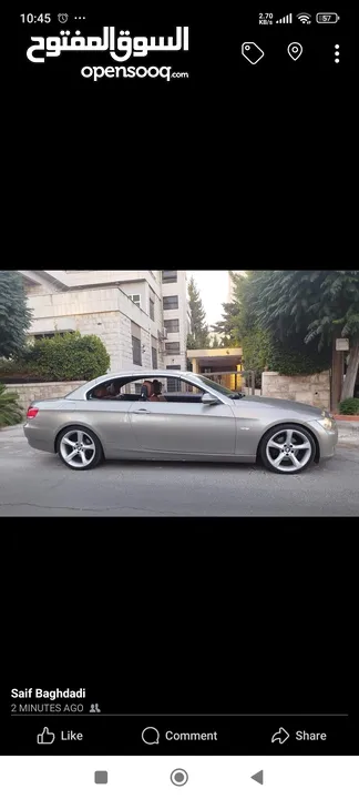 325 اصلية BMW E93 موديل 2008