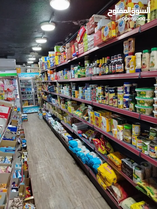 سوبر ماركت للبيع الجبيهه حي الريان مع البضاعة
