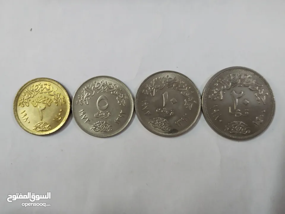 طقم قروش مصرية قديمه ونادره، نقشة الصقر الحالة انسر