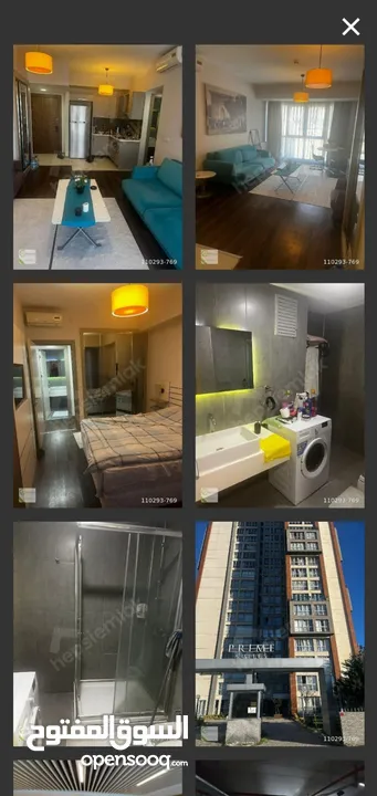 شقة معروضة للبيع في مدينة اسطنبول في منطقة mahmudbey عدد الغرف 1+1 المساحة الصافية 75m2 في. الطابق 7