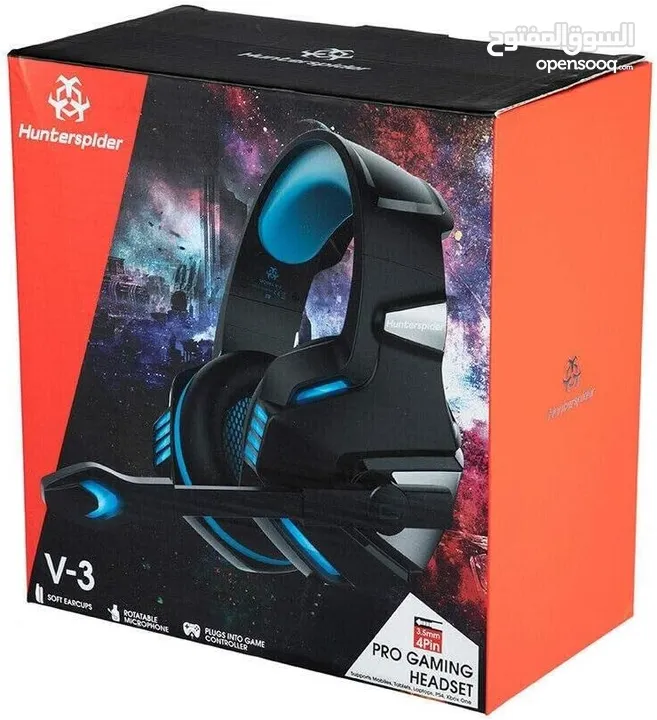 Raxinbang Headset 3.5mm Gaming Headset LED (New condition box slightly damaged)