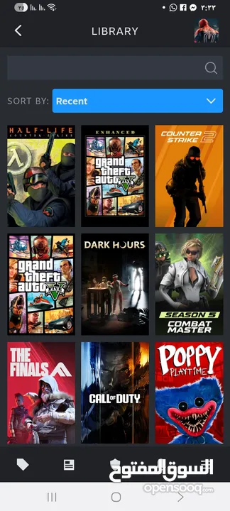 بيع حساب ستيم