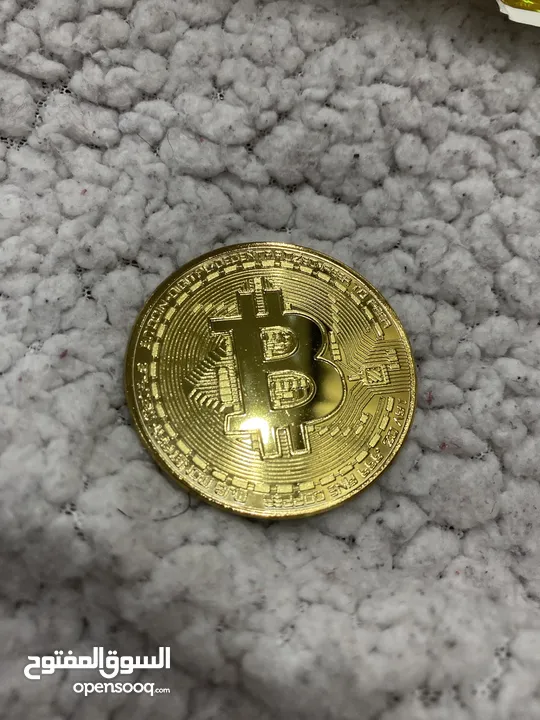 ميدالية بيتكوين bitcoin اصلية مختومة
