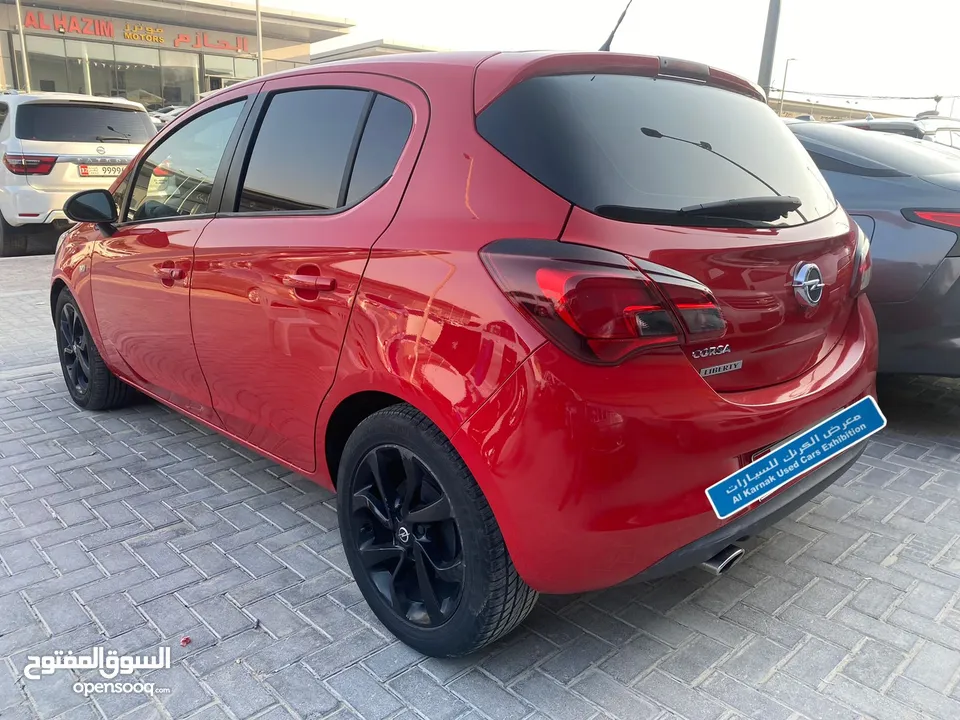 اوبل كورسا 2015 احمر خليجي Opel Corsa 2015, Gulf red