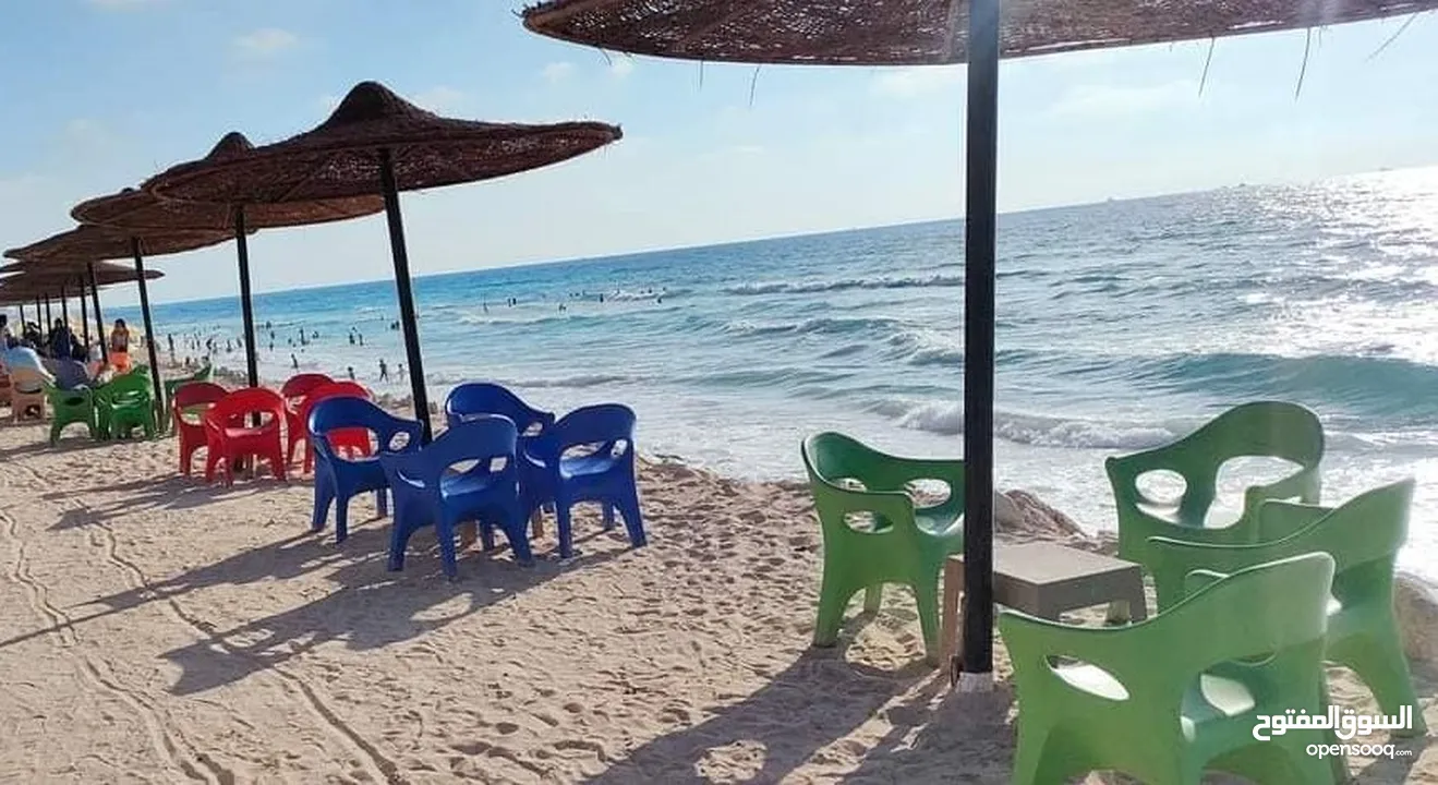 شقة تمليك سوبر لوكس أول نمرة من البحر فى موقع متميز - شاطئ الاهرام – أبو تلات