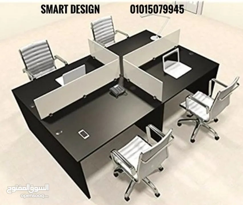 خلية عمل موظيفن ورك استيشن  اثاث مكتبي كامل مكتب -work space -partition -office furniture -desk staf