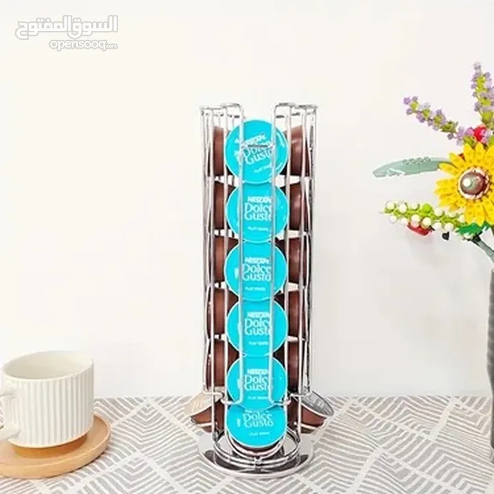 Nescafe Dolce Gusto machine + Holder capsule ماكنة نسكافيه دولتشي غوستو + حمالة كبسولات