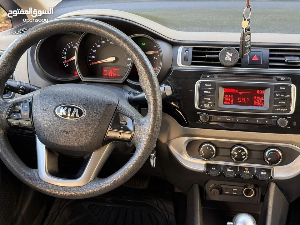 كيا ريو kia rio جيد 7 موديل 2016
