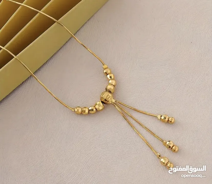 طوق مطلي ذهب عيار 24 موديل عربي راقي جدا