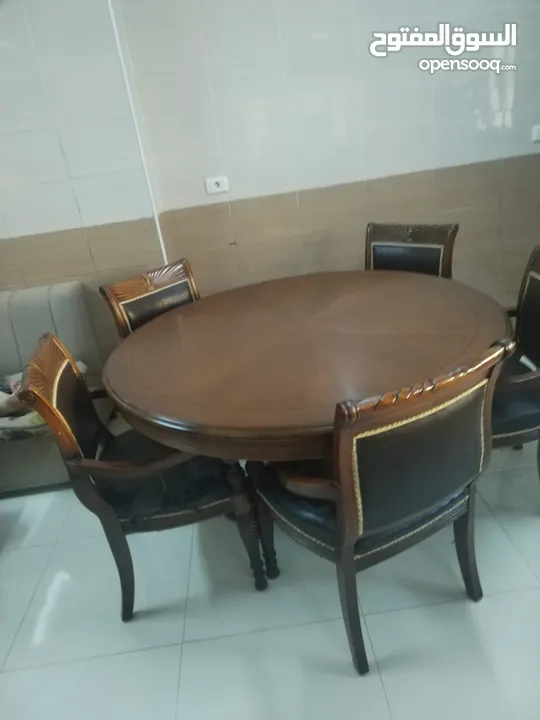 طاولة سفرة خشب زان