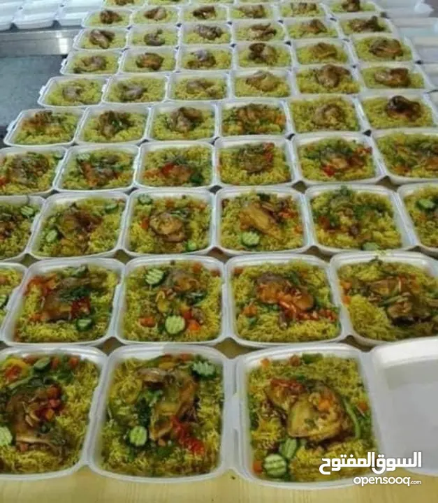 وجبات طعام لشركات والمصانع والجمعيات الخيرية اقل سعر