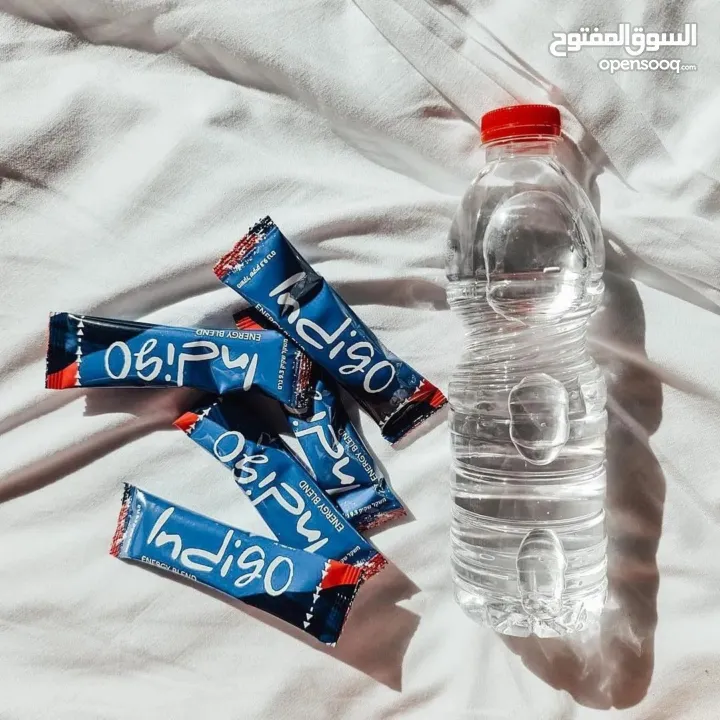 مشروب Indigo طبيعي غني بالمكونات النباتية  Indigo مشروب نباتي لتعزيز النشاط  مشروب صحي بنكهة طبيعية